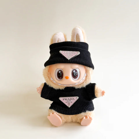 Labubu Luxury Ribbed Set - Pink Logo