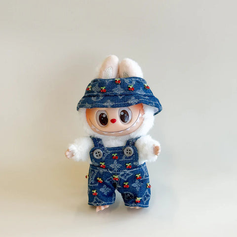 Labubu Cherry Denim Set - L.V. x Takashi M. Inspired Edition