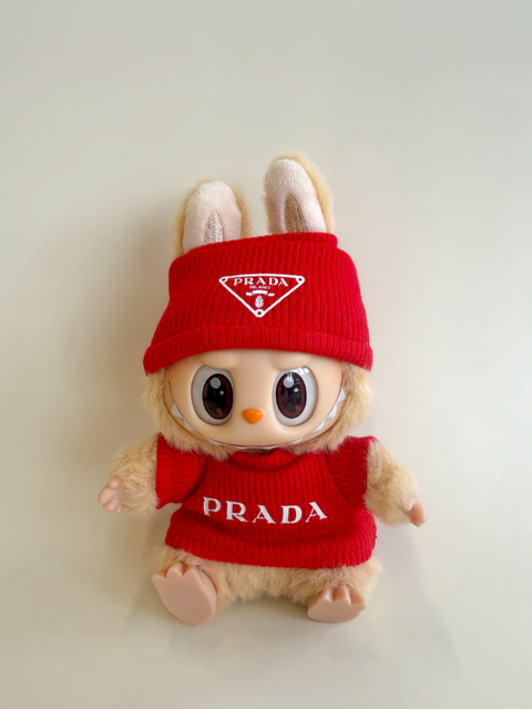 Labubu Red Winter Set